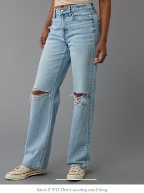 American Eagle Outfitters Stovepipe High-Rise Size 10 Long